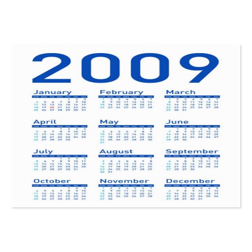 Yes We Can Celebrate - Obama Pocket Calendar Business Card Template