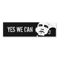 Yes we can / Obama 2008, YES WE CAN Bumper Sticker