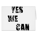 Yes We Can Obama Barack El Presidente Card