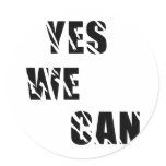Yes We Can Obama Barack El Presidente Sticker