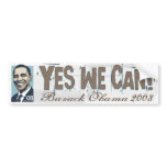 Yes We Can! Obama  Bumper Sticker 