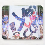 Yes We Can - Obama Rally Collage Mousepad mousepads
