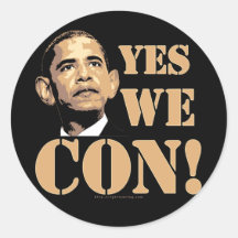 Yes we CON! Round Stickers