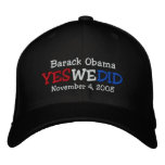 Yes We Did Barack Obama Embroidered Hat embroidered hats