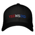 Yes We Did Barack Obama Embroidered Hat embroidered hats
