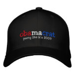 Yes We Did Barack Obama Official Party Hat embroidered hats