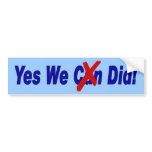 Yes We Did! Bumper Sticker