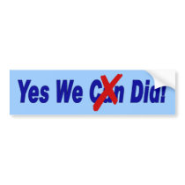 Yes We Did! Bumper Sticker