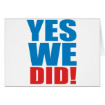 YES WE DID GREETING CARDS