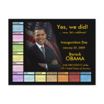 Yes We Did! - Postcard Calendar