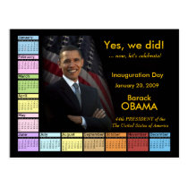 Yes We Did! - Postcard Calendar postcards