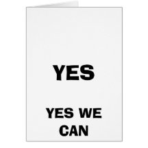 YES, YES WE CAN CARDS