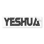 Yeshua Battlestar blanc Bumper Sticker