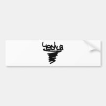 Yeshua peinture noire bumper sticker