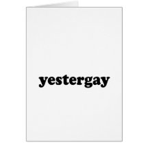 YESTERGAY CARD
