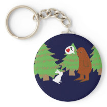 Yeti and Bunny Discuss Love Key Chains