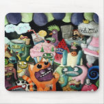 Yeti and Monsters Party! Mousemat
