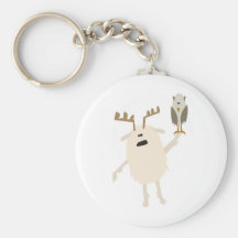 Yeti & Owl Keychain