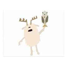 Yeti & Owl Post Cards