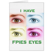 Yeux de FPIES Carte De Vœux
