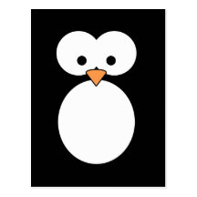 Yeux de pingouin cartes postales