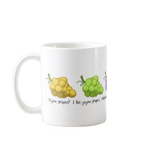 "Yeyow Grapes" (with Quote) Coffee Mugs