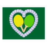 YG Ping Pong Paddle Heart Postcard