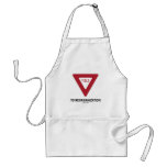 Yield To Reorganization (Economics Sign Humor) Apron