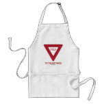 Yield To The Rat Race (Traffic Sign Humor) Aprons