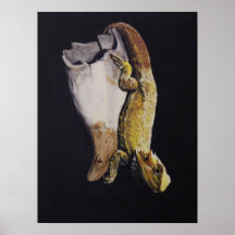 Yin and Yang - Bearded Dragon Fang Pop Surrealism Print