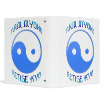 Yin and Yang 'Nam Myoho Renge Kyo' Buddhism Binder