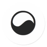 Yin and Yang Symbol Stickers