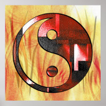 Yin und Yang Plakatdrucke