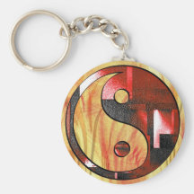 Yin und Yang Schlüsselanhänger