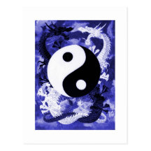 yin_yang1111blue post cards