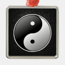 YIN YANG 3D CHRISTMAS TREE ORNAMENTS
