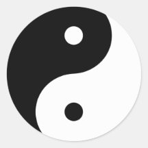 Yin Yang Adhésifs Ronds