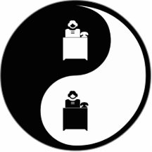 Yin Yang Administrative Assisting Acrylic Cut Outs