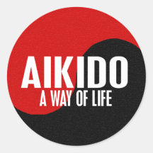 Yin Yang Aikido 1 Stickers