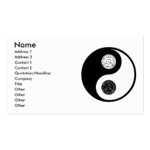 Yin Yang Air Traffic Control Business Card Templates