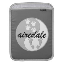 yin yang Airedale Terrier Sleeve For iPads