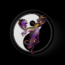Yin Yang and the Dragons Dance of Love buttons