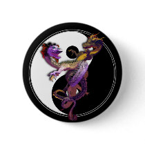 Yin Yang and the Dragons Dance of Love Pin