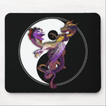 Yin Yang and the Dragons Dance of Love Mousepad mousepads