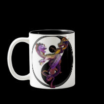 Yin Yang and the Dragons Dance of Love mugs