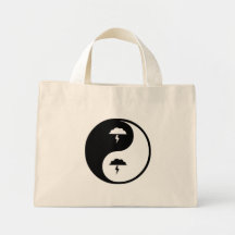 Yin Yang Atmospheric Sciences Canvas Bags