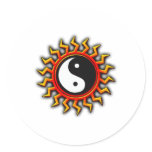 Yin Yang Balanced Sun stickers