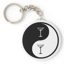 Yin Yang Bartending Keychain