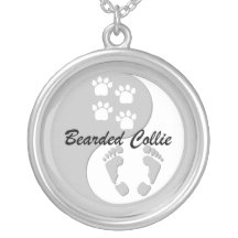 yin yang bearded collie jewelry