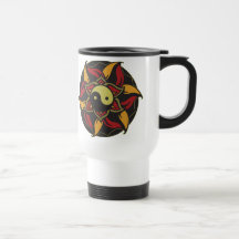 Yin Yang Blooming Lotus Mugs